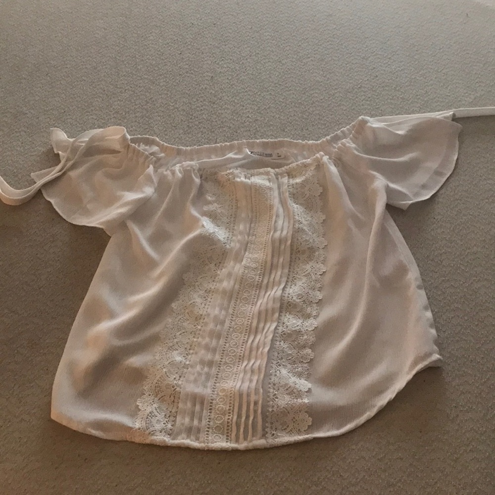 White off shoulder blouse